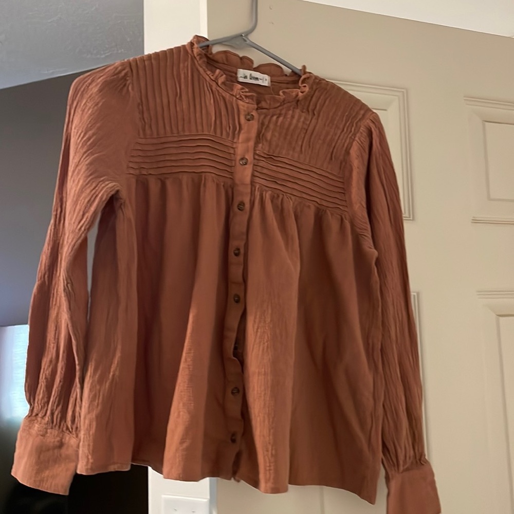“Love Olive Co” Rust Colored Blouse